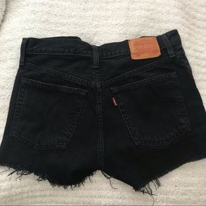 Black 501 Levi’s Jean Cutoff Shorts